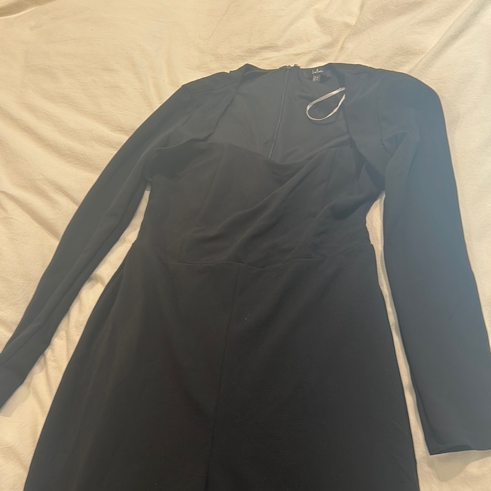 Elegant Black Long Sleeve Jumpsuit